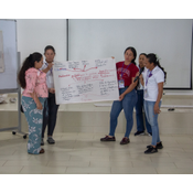 Exponiendo ideas escuela Arauca